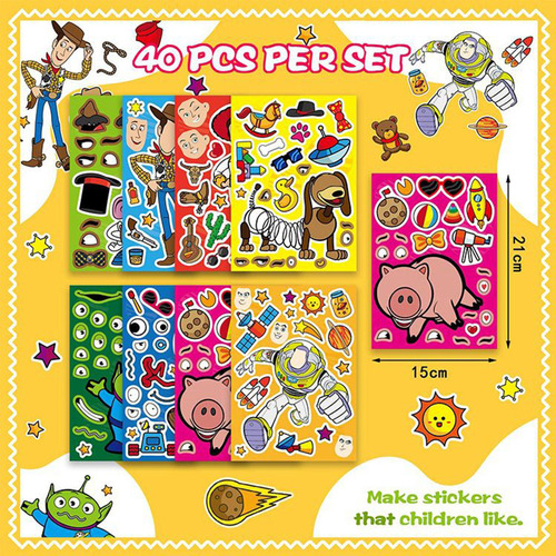 Disney Toy Story-pegatinas De Rompecabezas Para Bebés Y Niño