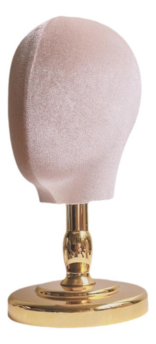 Cabeza De Maniquí Modelo Cabeza De Tela Base De Oro