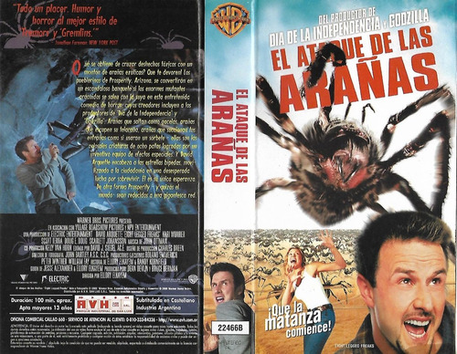 El Ataque De Las Arañas Vhs Eight Legged Freaks Terror