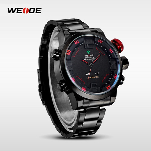 Reloj Hombre Led Weide Wh2309 Análogo-digital + Estuche Fino