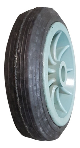 2 Ruedas De Goma Con Centro De Pp 160mm X 25mm Buje 19mm Ruedas Verde O Gris