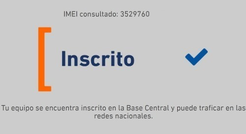 Inscripción Registra Tu Imei Celulares Tablet Gps Smartwatch