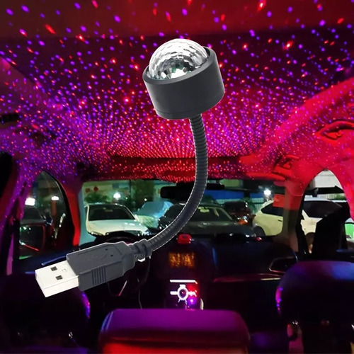 Proyector Laser Fiesta Usb Luz Led Para Auto Casa Universal