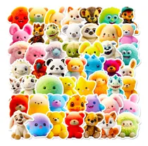 Comprar Peluches Bonitos Animales 50 Calcomanias Stickers Vs Agua