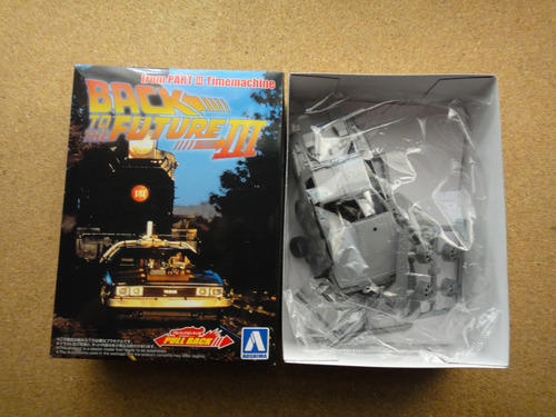 Back To The Future -pull-back Delorean 1/43 Parte 3 Aoshima Gris (Usado)