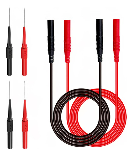 Juego De Cables De Prueba Extendidos Multimetro, 2 Conectore