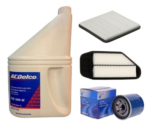 Kit Filtros Chevrolet 100% Spark 1.2 16 +aceite Semi Acdelco