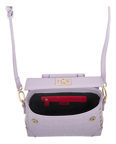 Bolsa Briefcase Cloe Ladasi Mediano Color Lila