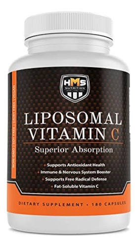 Hms Nutrition Premium 1600mg Liposomal Vitamin C - Liposolub