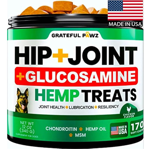 Cáñamo Hip And Joint Supplement For Dogs - Glucosamina Para 
