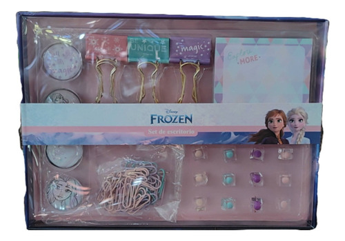 Set De Escritorio Frozen Sticky Notes Ganchos Imanes