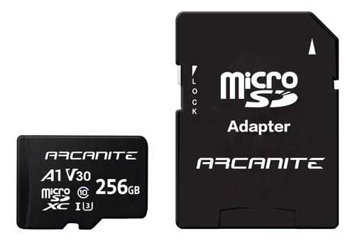 Tarjeta De Memoria Arcanite 256gb Microsdxc Con Adaptador -