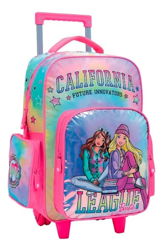 Mochila Barbie California Carrito Infantil 18p Wabro 11652