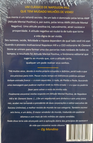Livro Atitude Mental Positiva - Napoleon Hill