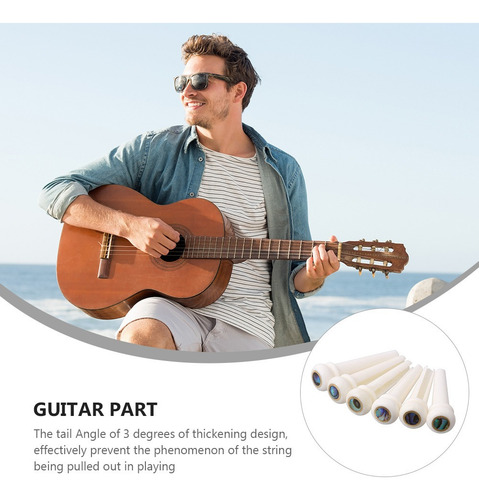 Imagen 6 de 8 de 6 Cuerdas Guitarra Clavo Metal Guitarra Acústica Bridge G