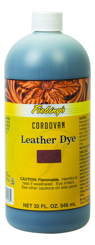 Tinte Para Cuero Fildye35p032z De Fiebing's, Cordobán, 32 Oz