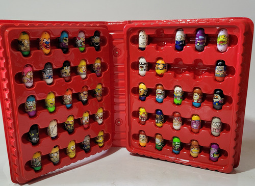 Mighty Beanz - Conjunto Com 47 Bonecos + Maleta (8 C) (Usado)