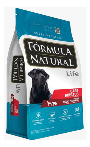 Ração Para Cães Adultos Médio E Grande 15kg Fórmula Natural