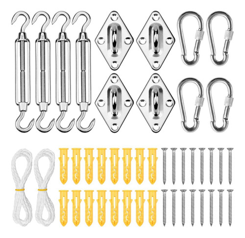 Kit De Herrajes De Acero Inoxidable Shade Sail Hardware De 4