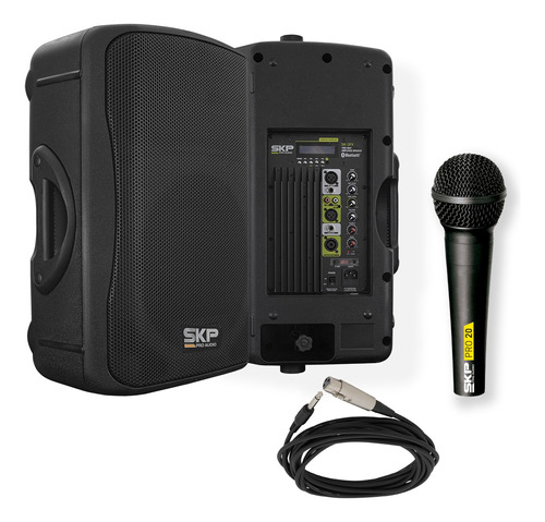 Bafle Potenciado Skp Sk-3px Bluetooth + Micrófono Skp Pro 20