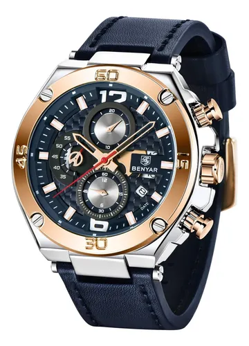 comprar Benyar Relojes Para Hombre Cronógrafo Fecha Relojes Correa