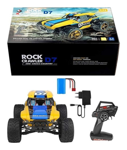 Imagen 4 de 10 de Auto Rc Wltoys Rock Crawler 12402-a 45km/h 1:12.4ghz