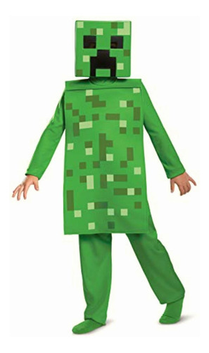 Disfraz De Minecraft Creeper Para Niño, Color Verde, S