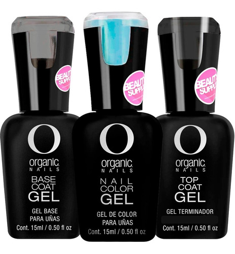 Pack Esmaltado Semipermanente Organic + Base Y Top 15ml