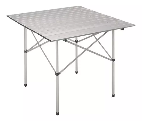 Mesa Plegable Ratona Aluminio Madera 60x50 Balcon Jardin - $ 61.599