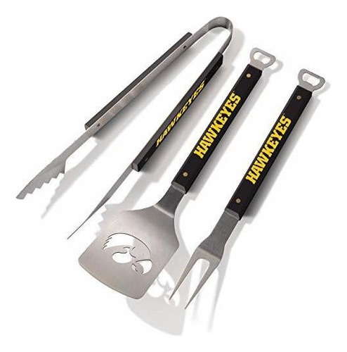 Ncaa Iowa Hawkeyes Spirit Series 3 Piezas Bbq Set, Youthefa