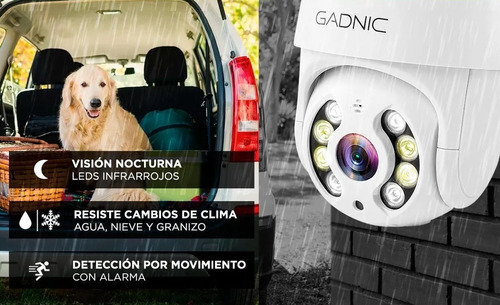 Imagen 5 de 8 de Cámara Ip Gadnic P2p00039 Exterior Domo Motorizado P2p Wifi