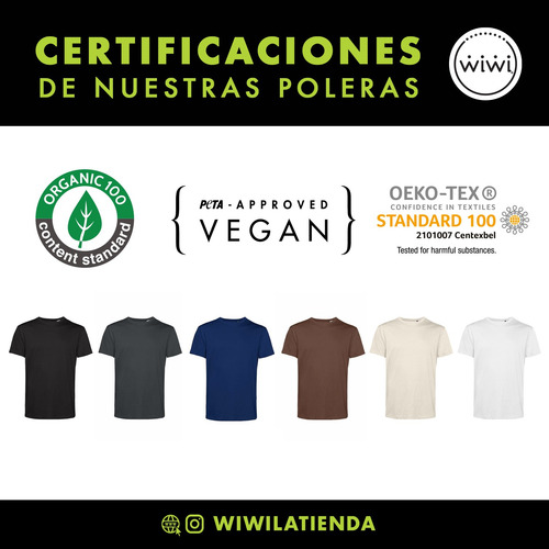 Polera Pulp Fiction Chart Peliculas Algodón Orgánico Wiwi