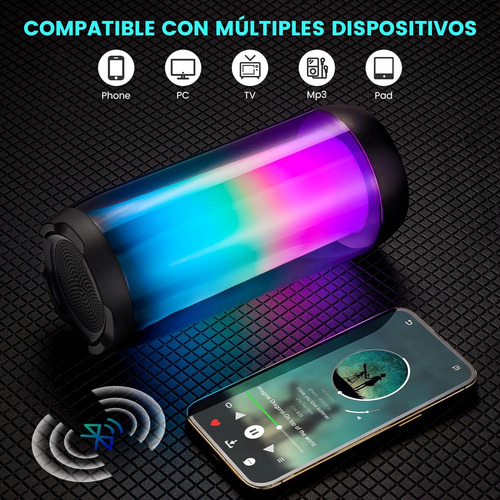 Bocina Bluetooth Portátil Altavoz Inalámbrico Bluetooth 5.2