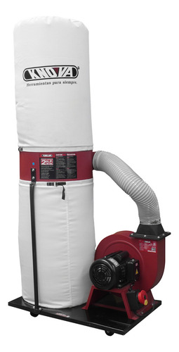 Colector De Polvo Portátil de uso Profesional Con motor de 2 HP 240 V. 60 Hz Tamaño: 85.1 x 54.6 x 198.1 cm Capacidad 5.7 pies cúbicos Entrada para dos puertos de 4" KN CP-2042B KNOVA