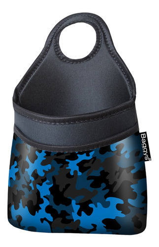 Bolsa Neoprene Baggys Camuflada Azul Color Negro