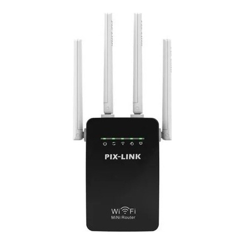 Repetidor Wifi Rompemuros Señal 4 Antenas Pix-link 