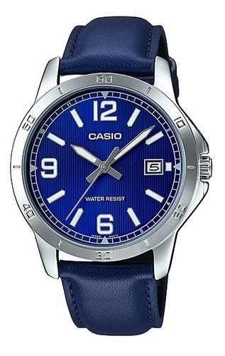 Reloj Casio Formal Mtp-v004l-2b Agente Oficial Gtia 2 Años