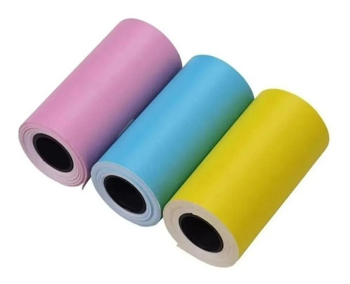 Papel Imprimible Etiqueta Engomada 3 Colores 57x30mm Mini