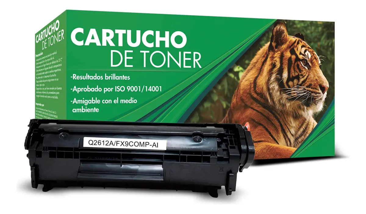 Toner Compatible Marca Tigre 12a Q2612a 1010 1018 1012 1015 1020 1022 3015 3020 3030 M1005mfp M1319mfp Tinta Negro