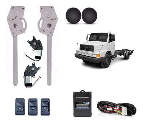 Kit Vidro Eletrico Caminhão Mb Hpn  Bicudão 91 A 00 12v 