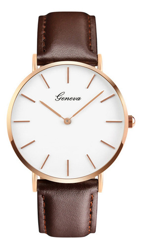 Elegante Reloj De Cuarzo Para Mujer Con Esfera De Correa