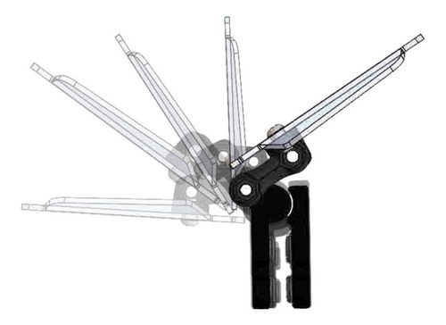 Imagen 3 de 9 de Spoiler Deflector De Parabrisa Pferd Xm Movible Moto Delta