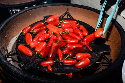 Imagen 4 de 4 de Chapa De Acero Accesorio Kamado Argentino Gran Asador Cr