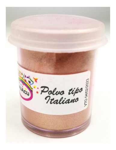 Colorante Polvo Comestible Tipo Italiano Rose Gold Belgrano