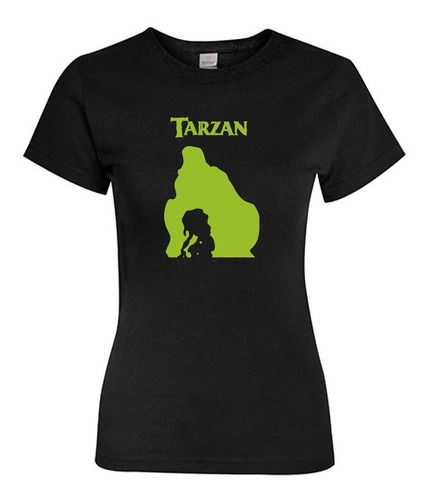 Polera Estampada Mujer Silueta Pelicula Tarzan