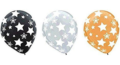 Globos De Látex Con Estampado De Estrellas | Paquete De 20 |