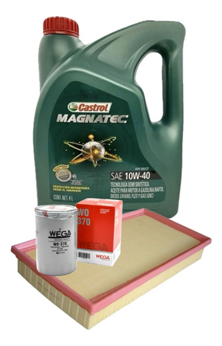 Aceite Castrol Magnatec 10w40 + 2 Filtros Vw Bora 1.8 2.0