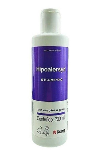 Shampoo Para Cães E Gatos Hipoalersyn 200ml Konig