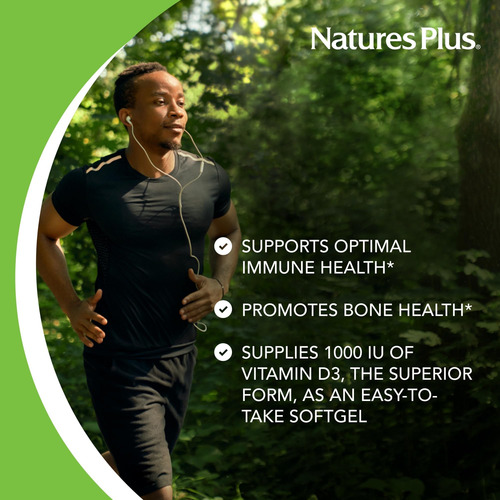 Natures Plus Vitamina D3 (colecalciferol) - 1000 Ui, 180 Sof