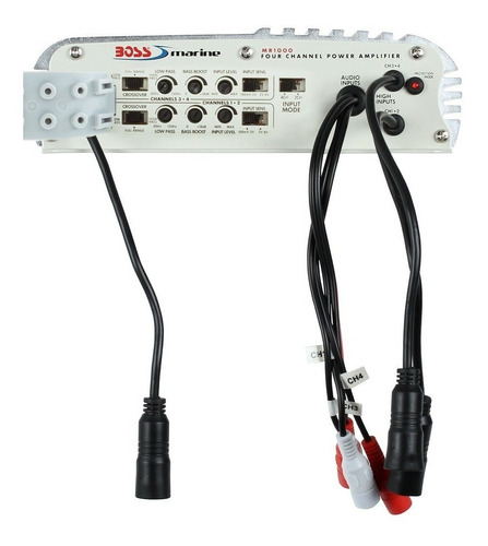 Imagem 4 de 10 de Módulo Amplificador 1000 Watts 4 Canais Náutica Marinizado